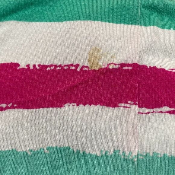 Vineyard Vines Multicolored Painted Striped Maxi Dress Pink Green White XL - Picture 4 of 5